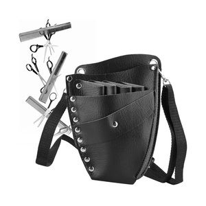 2 pack - Scissors Bag, Barber Waist Bag, PU Leather Scissors Holster Barber